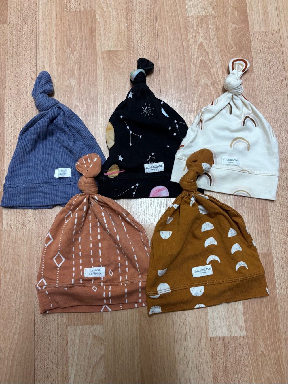 Loulou Lollipop Infant/Baby Knot Hat Set of 5